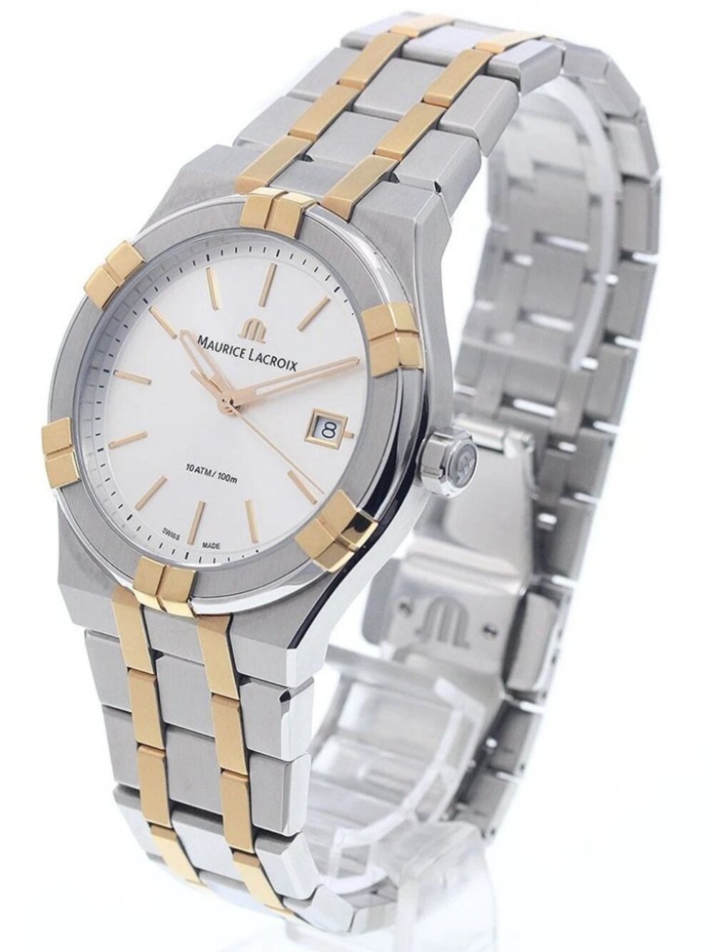 Maurice Lacroix icon AI1108-PVP02-130-1 Date Silver Dial Quartz Men's_959390